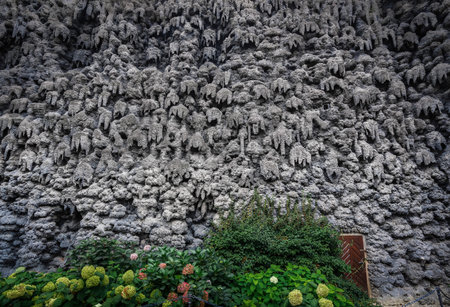 Prague, Czechia - Sep 26, 2019: Grotto at Wallenstein Garden - Prague, Czech Republicのeditorial素材