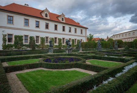 Prague, Czechia - Sep 26, 2019: Wallenstein Garden - Prague, Czech Republicのeditorial素材