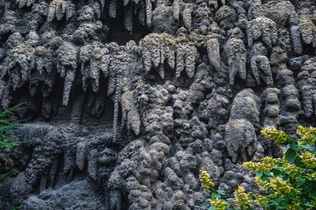 Prague, Czechia - Sep 26, 2019: Grotto at Wallenstein Garden - Prague, Czech Republicのeditorial素材