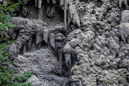 Prague, Czechia - Sep 26, 2019: Grotto at Wallenstein Garden - Prague, Czech Republicのeditorial素材