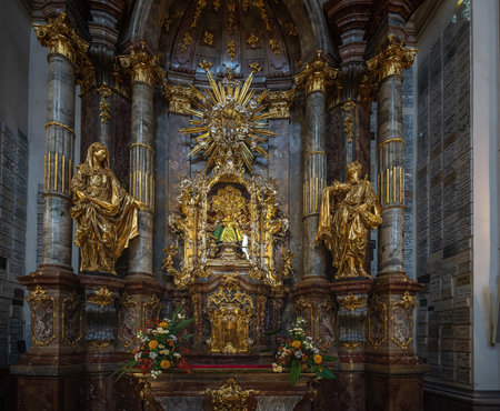 Prague, Czechia - Sep 26, 2019: Infant Jesus of Prague Image at Church of Our Lady of Victories - Prague, Czech Republicのeditorial素材