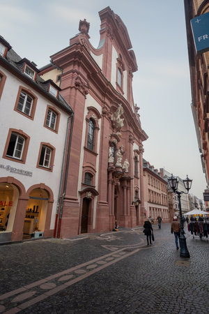 Mainz, Germany - Jan 22, 2020: Church of St. Augustin (Augustinerkirche) - Mainz, Germanyのeditorial素材