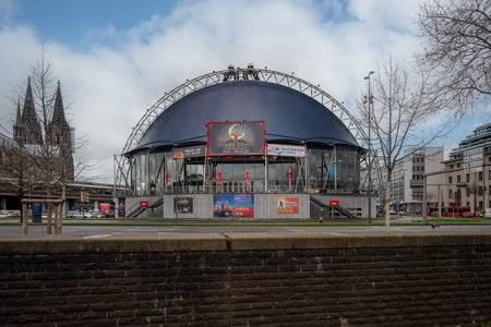 Cologne, Germany - Jan 28, 2020: Musical Dome theater - Cologne, Germanyのeditorial素材