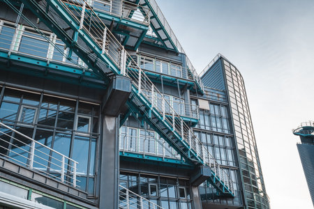 Hamburg, Germany - Jan 11, 2020: Gruner + Jahr Publishing House Modern Building Headquarters - Hamburg, Germanyのeditorial素材