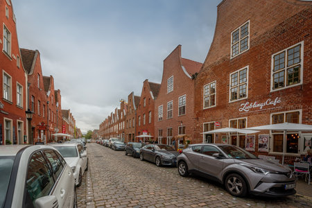 Potsdam, Germany - Sep 13, 2019: Dutch Quarter - Potsdam, Brandenburg, Germany