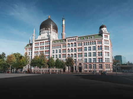 Dresden, Germany - Sep 20, 2019: Yenidze former cigarette factory building - Dresden, Soxony, Germanyのeditorial素材