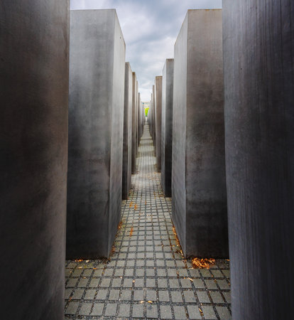 Berlin, Germany - Sep 11, 2019: Memorial to the Murdered Jews of Europe - Berlin, Germanyのeditorial素材