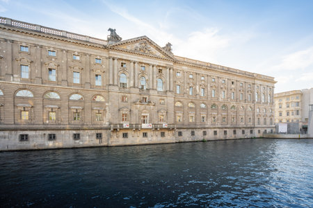 Berlin, Germany - Sep 4, 2019: Neuer Marstall Building (New Stables) - Berlin City Library - Berlin, Germanyのeditorial素材
