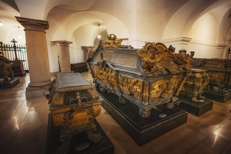 Berlin, Germany - Sep 16, 2019: Tombs at Hohenzollern family crypt under Berlin Cathedral - Berlin, Germanyのeditorial素材
