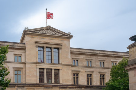 Berlin, Germany - Sep 7, 2019: Neues Museum (New Museum) at Museum Island - Berlin, Germanyのeditorial素材