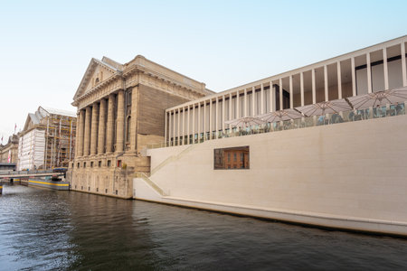 Berlin, Germany - Sep 7, 2019: James Simon Gallery and Pergamon Museum at Museum Island - Berlin, Germanyのeditorial素材