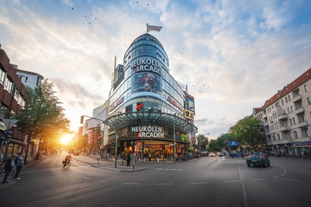 Berlin, Germany - Sep 12, 2019: Neukolln Arcaden Shopping Center - Berlin, Germanyのeditorial素材