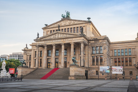 Berlin, Germany - Sep 11, 2019: Berlin Concert Hall at Gendarmenmarkt Square - Berlin, Germanyのeditorial素材