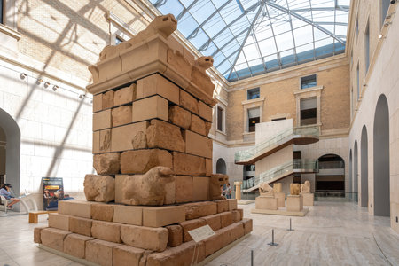 Madrid, Spain - Jun 18, 2019: Iberian Mausoleum of Pozo Moro at National Archaeological Museum - Madrid, Spainのeditorial素材