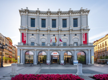 Madrid, Spain - Jun 19, 2019: Royal Theater (Teatro Real) at Plaza de Oriente Square - Madrid, Spainのeditorial素材