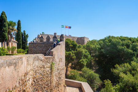 Malaga, Spain - May 18, 2019: Gibralfaro Castle - Malaga, Andalusia, Spainのeditorial素材