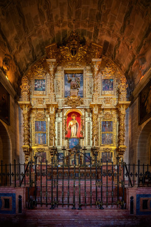 Malaga, Spain - May 19, 2019: Chapel of the Holy Heart (Capilla del Sagrado Corazon) at Malaga Cathedral - Malaga, Andalusia, Spainのeditorial素材