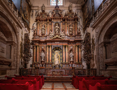 Seville, Spain - Apr 4, 2019: Chapel of La Antigua (Capilla de la Virgen de la Antigua) at Seville Cathedral Interior - Seville, Andalusia, Spainのeditorial素材