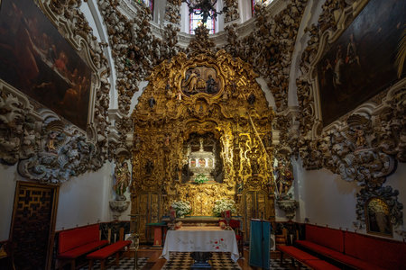 Cordoba, Spain - Jun 12, 2019: Chapel of Holy Sacrament and Cordoban Martyrs Saints at Basilica of San Pedro - Route of the Fernandine Churches - Cordoba, Andalusia, Spainのeditorial素材