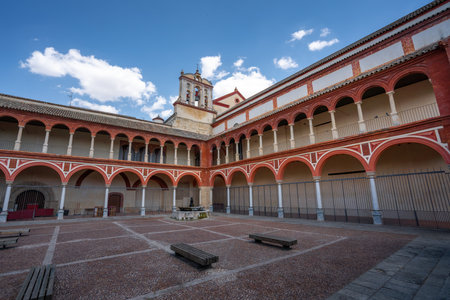 Cordoba, Spain - Jun 12, 2019: Church of San Francisco Courtyard - Route of the Fernandine Churches - Cordoba, Andalusia, Spainのeditorial素材