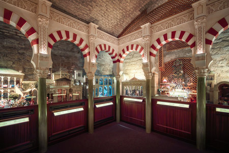 Cordoba, Spain - Jun 11, 2019: Alive Museum of Al-Andalus in Calahorra Tower - Cordoba, Andalusia, Spainのeditorial素材