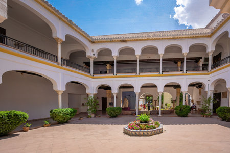 Cordoba, Spain - Jun 12, 2019: Archaeological and Ethnological Museum of Cordoba Courtyard - Cordoba, Andalusia, Spainのeditorial素材