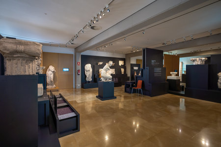 Cordoba, Spain - Jun 12, 2019: Archaeological Museum of Cordoba Interior - Cordoba, Andalusia, Spainのeditorial素材