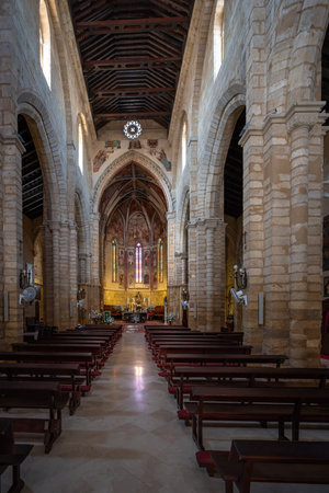 Cordoba, Spain - Jun 12, 2019: Church of San Lorenzo Interior - Route of the Fernandine Churches - Cordoba, Andalusia, Spainのeditorial素材