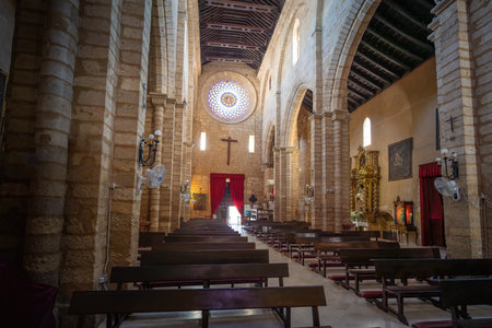 Cordoba, Spain - Jun 12, 2019: Church of San Lorenzo Interior - Route of the Fernandine Churches - Cordoba, Andalusia, Spainのeditorial素材