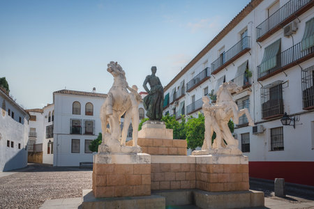 Cordoba, Spain - Jun 12, 2019: Manolete Monument - Cordoba, Andalusia, Spainのeditorial素材