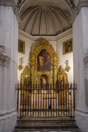 Granada, Spain - May 25, 2019: Saint Sebastian Chapel (Capilla San Sebastian) at Granada Cathedral Interior - Granada, Andalusia, Spainのeditorial素材