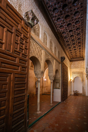 Granada, Spain - May 25, 2019: Royal Chamber (Salon Regio) at Generalife Palace of Alhambra - Granada, Andalusia, Spainのeditorial素材
