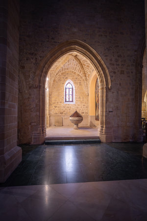 Ubeda, Spain - Jun 2, 2019: Baptismal Chapel at Basilica de Santa Maria de los Reales Alcazares - Ubeda, Jaen, Spainのeditorial素材