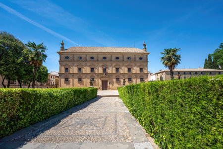 Cadenas Palace (Vazquez de Molina Palace) at Plaza Vasquez de Molina Square - Ubeda, Jaen, Spainのeditorial素材