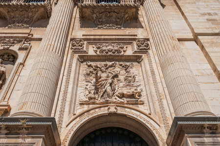 Clergy Gate (Puerta del Clero) of Jaen Cathedral - Jaen, Spainの写真素材
