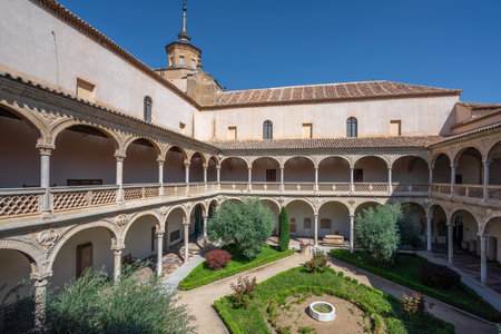 Toledo, Spain - Mar 29, 2019: Santa Cruz Museum Courtyard - Toledo, Spainのeditorial素材