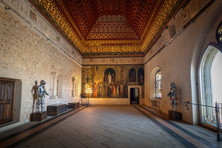 Segovia, Spain - Mar 14, 2019: Hall of the Galley at Alcazar of Segovia Interior - Segovia, Spainのeditorial素材