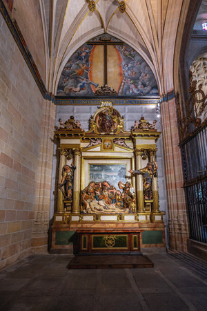 Segovia, Spain - Mar 14, 2019: Chapel of The Pieta (La Piedad) at Segovia Cathedral - Segovia, Spainのeditorial素材