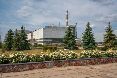 Nuclear Reactors of Chernobyl Nuclear Power Plant - Chernobyl Exclusion Zone, Ukraineの写真素材