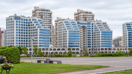 Modern Residential Complex Buildings - Minsk, Belarusの写真素材