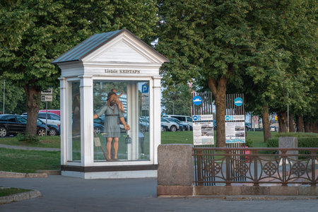 Riga, Latvia - Jul 13, 2019: Big Cristopher (Lielais Kristaps) Statue - Riga, Latviaのeditorial素材