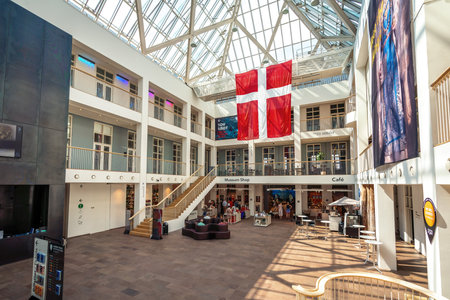 Copenhagen, Denmark - Jun 26, 2019: National Museum of Denmark Interior - Copenhagen, Denmarkのeditorial素材