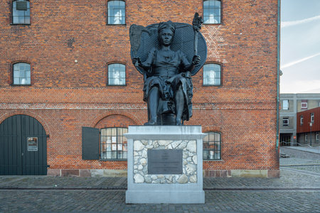 Copenhagen, Denmark - Jun 28, 2019: I am Queen Mary at Royal Cast Collection - by La Vaughn Belle and Jeannette Ehlers, 2018 - Copenhagen, Denmarkのeditorial素材