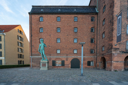 Copenhagen, Denmark - Jun 28, 2019: David by Michelangelo copy at Royal Cast Collection - Copenhagen, Denmarkのeditorial素材