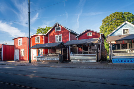 Malmo, Sweden - Jun 23, 2019: Fish Market - Malmo, Swedenのeditorial素材