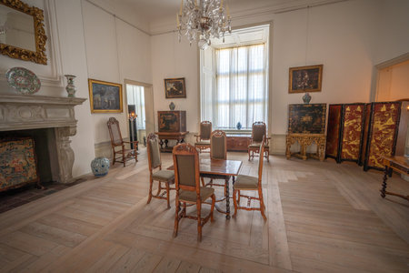 Elsinore, Denmark - Jun 27, 2019: Frederik V Chambers at Kronborg Castle - Helsingor, Denmarkのeditorial素材
