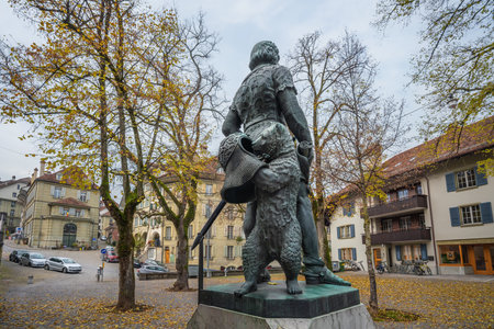 Bern, Switzerland - Nov 25, 2019: Zahringer Memorial - Bern, Switzerlandのeditorial素材