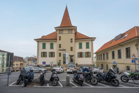 Lausanne, Switzerland - Dec 04, 2019: Museum of Contemporary Design and Applied Arts - viverc - Lausanne, Switzerlandのeditorial素材