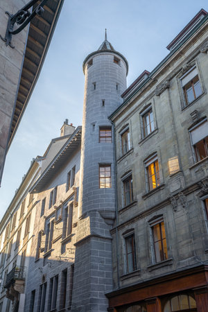Geneva, Switzerland - Dec 06, 2019: Tavel House - Geneva, Switzerlandのeditorial素材