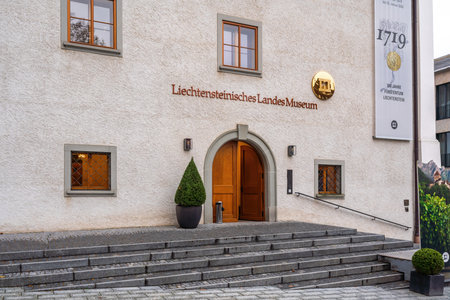 Vaduz, Liechtenstein - Nov 17, 2019: Liechtenstein National Museum - Vaduz, Liechtensteinのeditorial素材